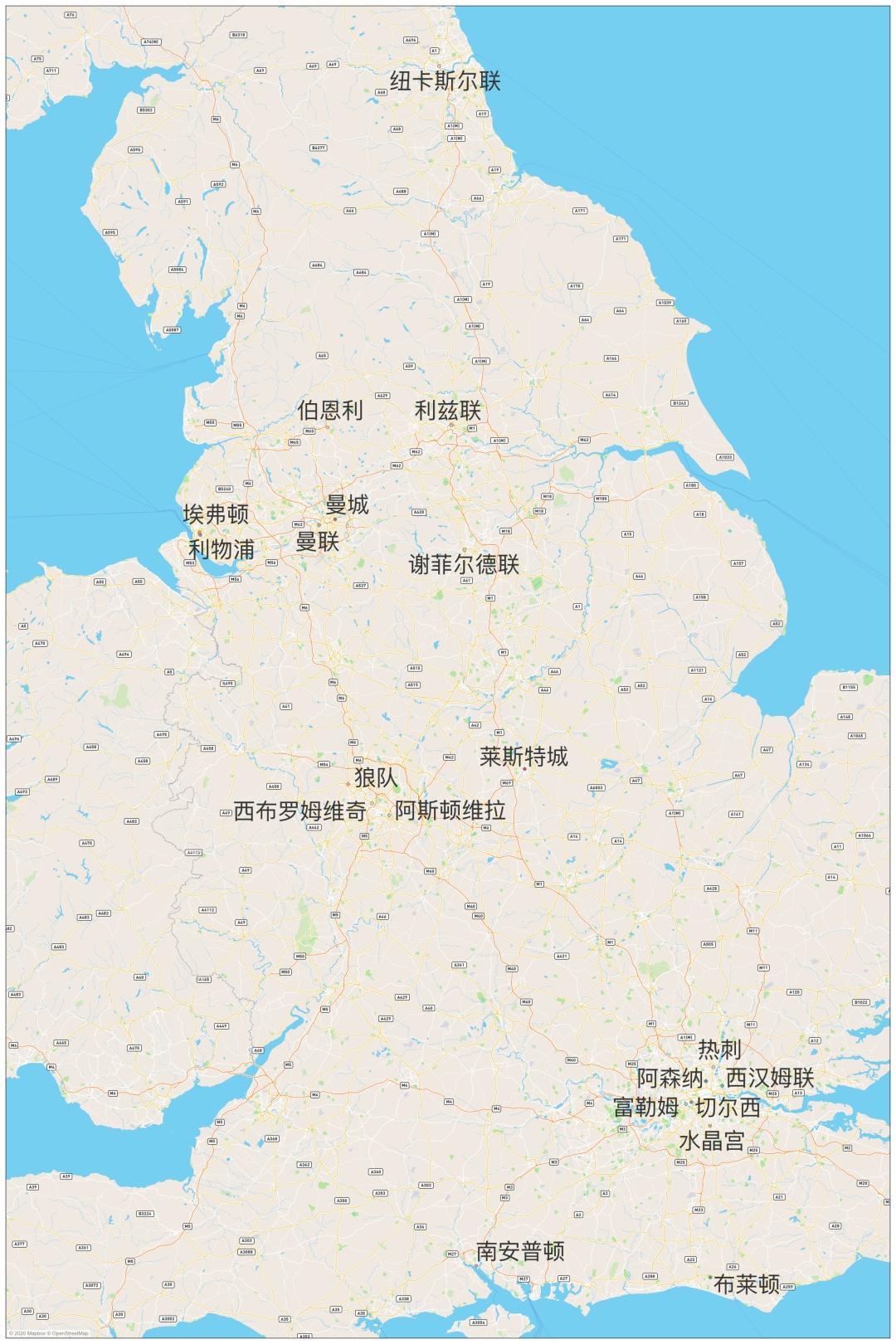 2017英超地图,英超20172018赛程表