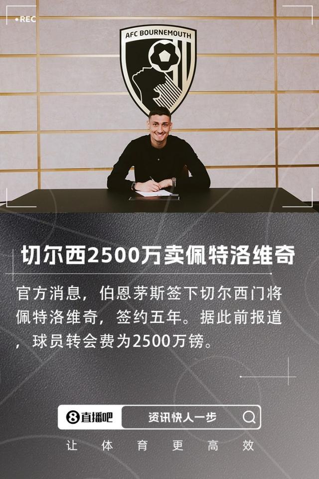 包含切尔西出售彼得罗维奇，转会费未公开的词条